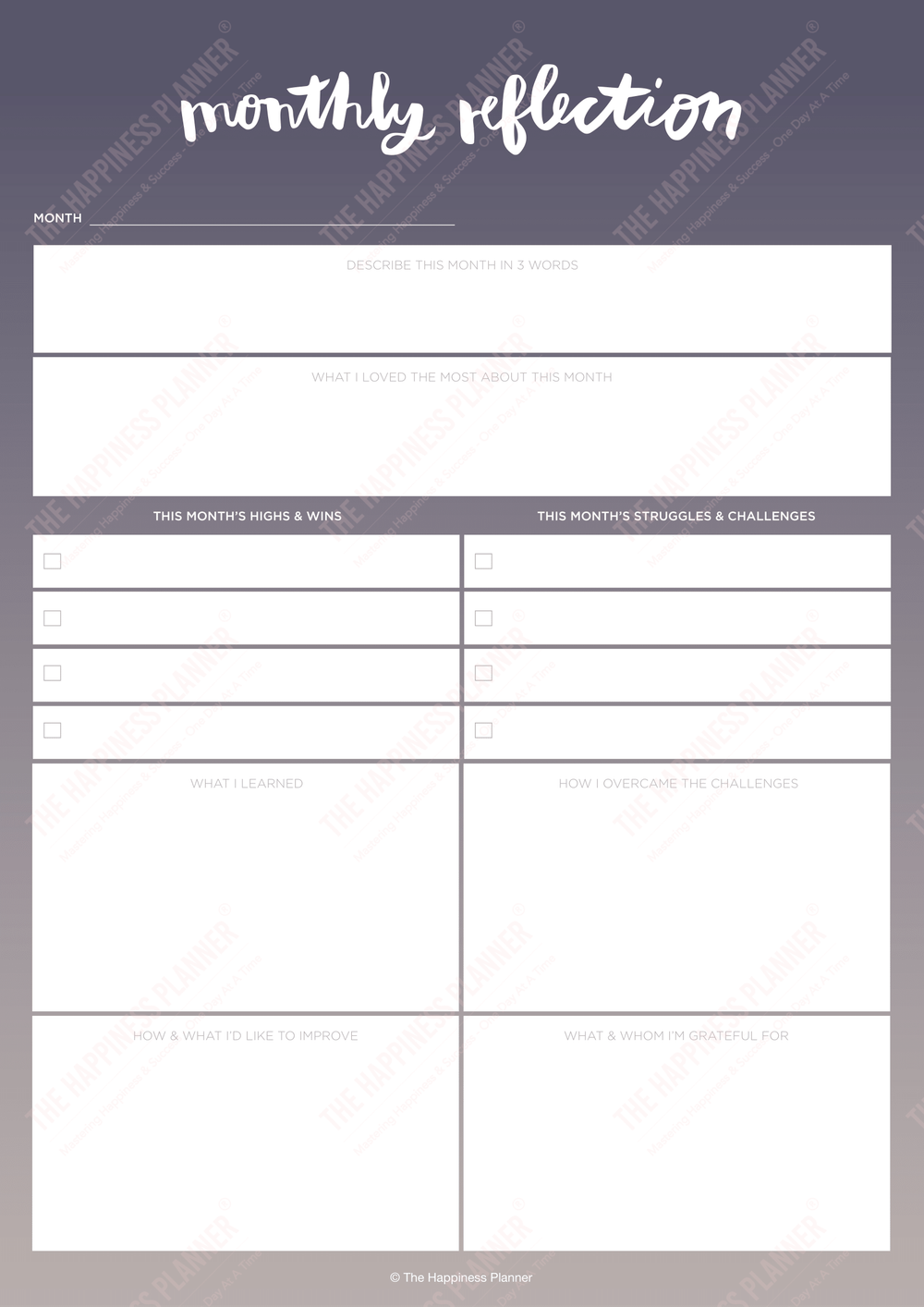 Premium Printables: #Planner – The Happiness Planner®