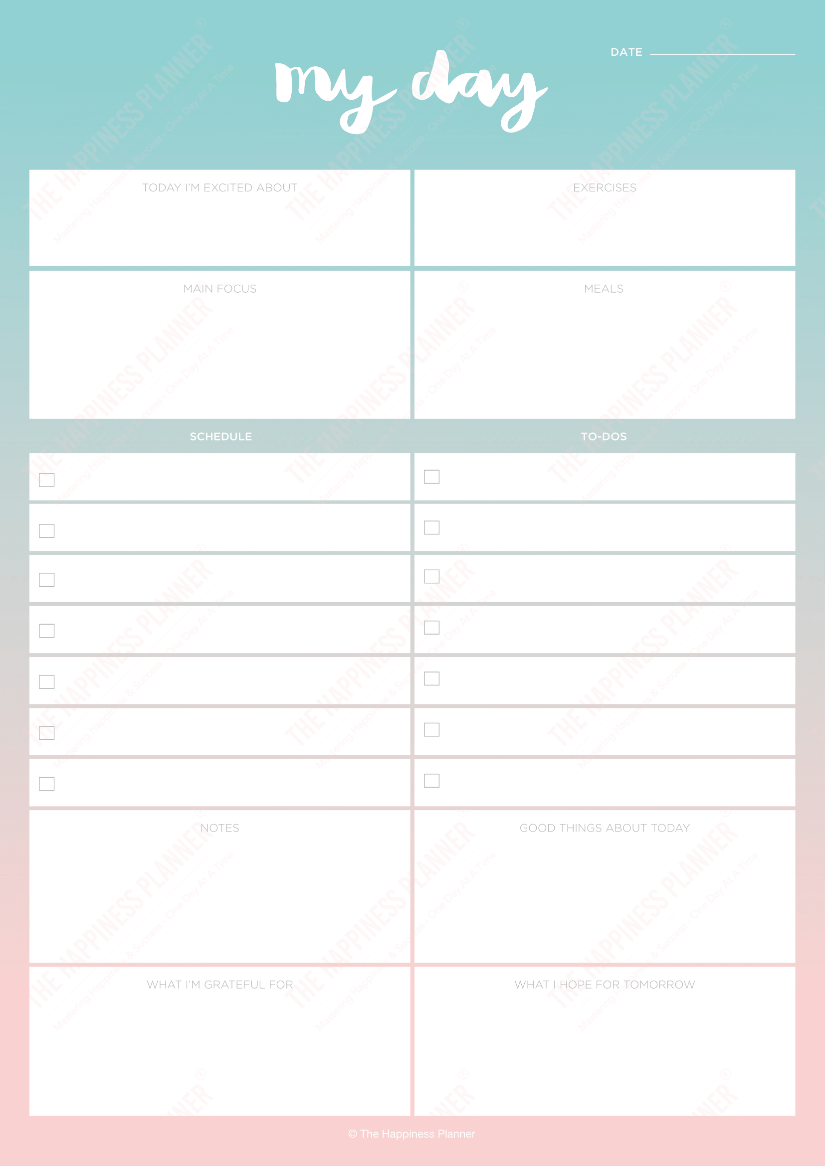 Premium Printables: #Planner - The Happiness Planner®