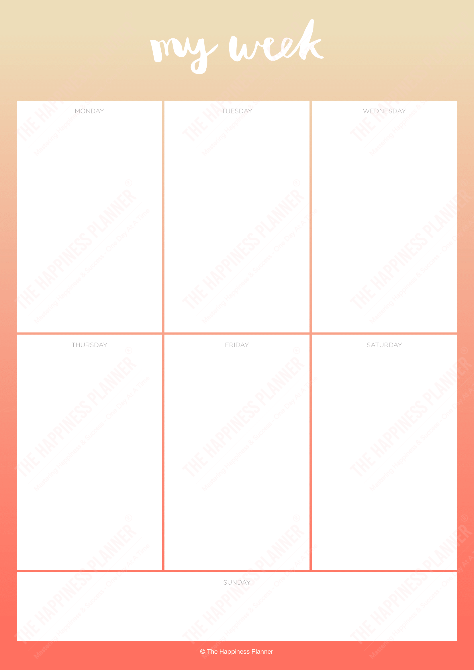 Premium Printables: #Planner - The Happiness Planner®