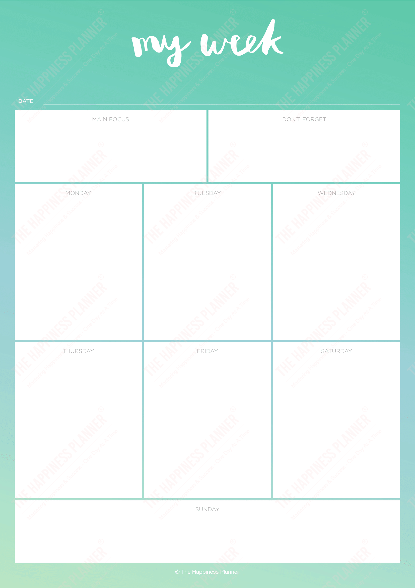 Premium Printables: #Planner - The Happiness Planner®