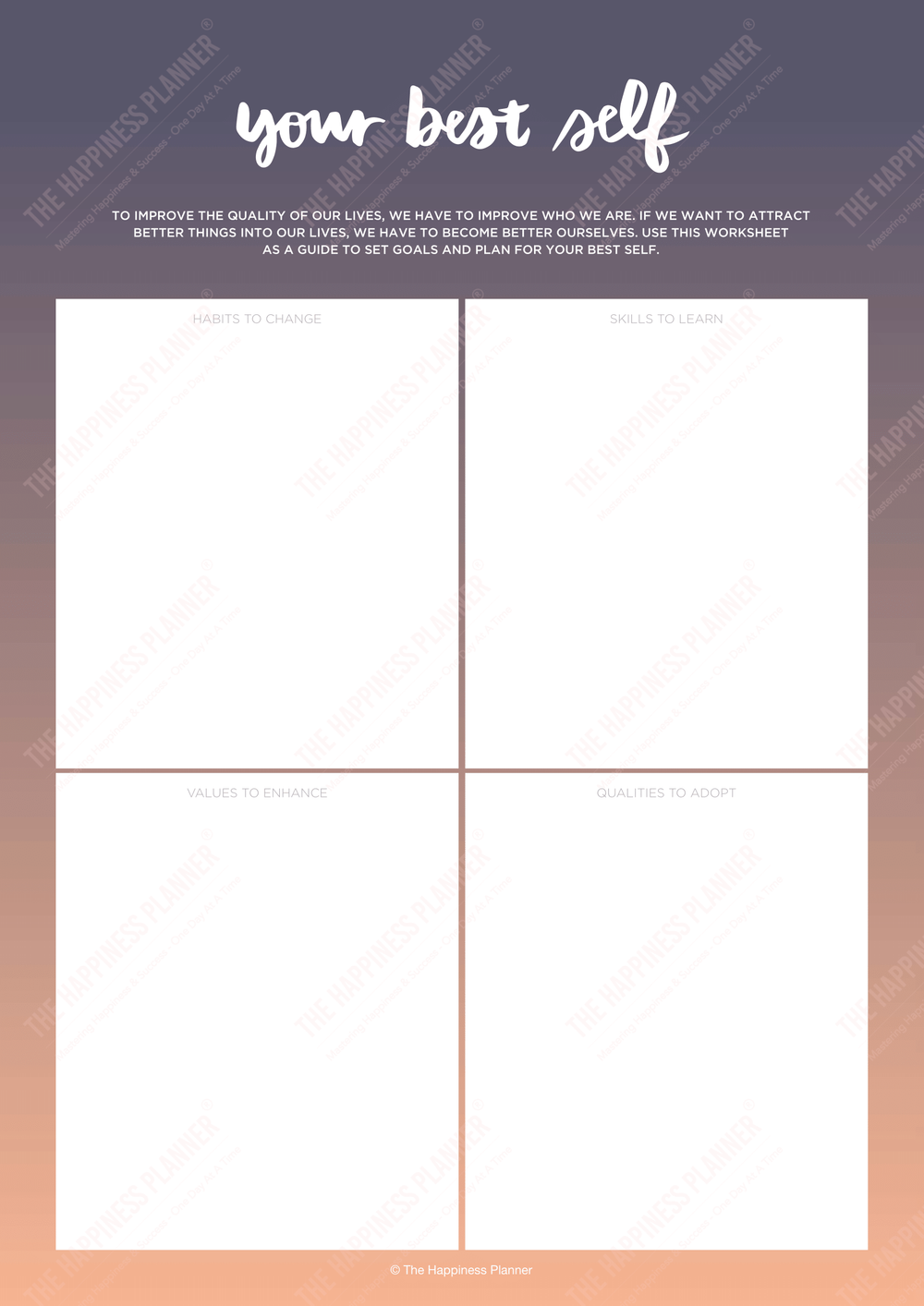 Premium Printables: #SelfAwareness – The Happiness Planner®